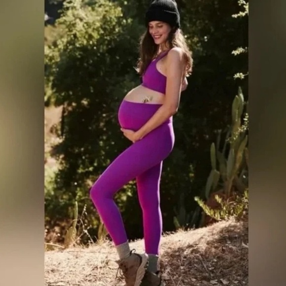 FP Movement x Hatch Never Better Leggings Berry Sizes S, M & L $108 Retail NWT - Picture 4 of 6